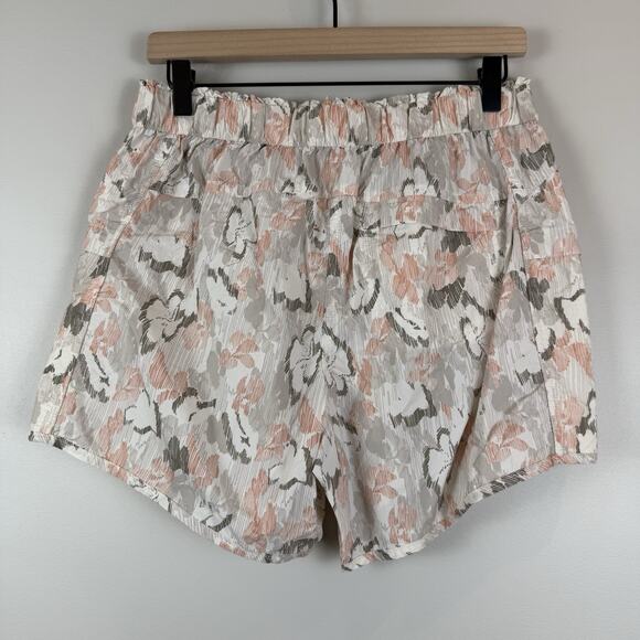 FP Movement Shorts Womens S Printed In The Wild Mid Rise Paperbag Sporty Active - Picture 4 of 9